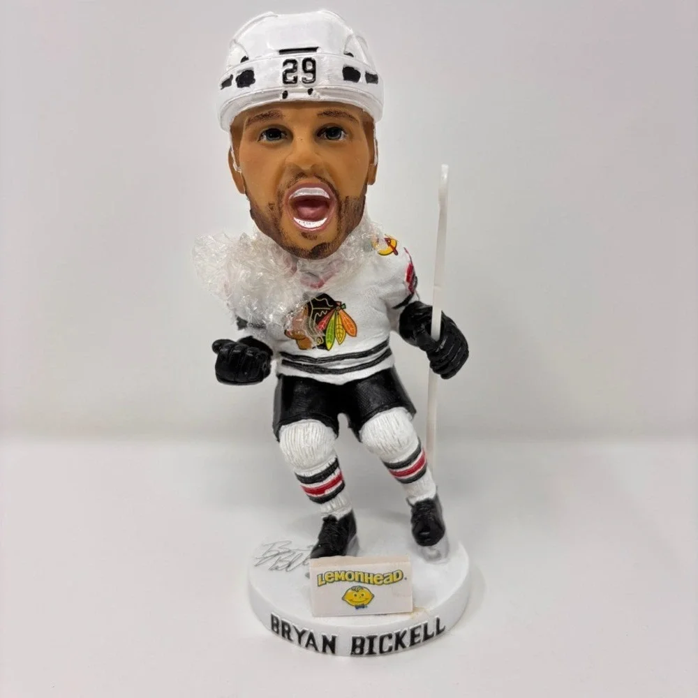 Chicago Blackhawks Bryan Bickell Bobblehead Goal Celebration SGA NEW Lemonhead